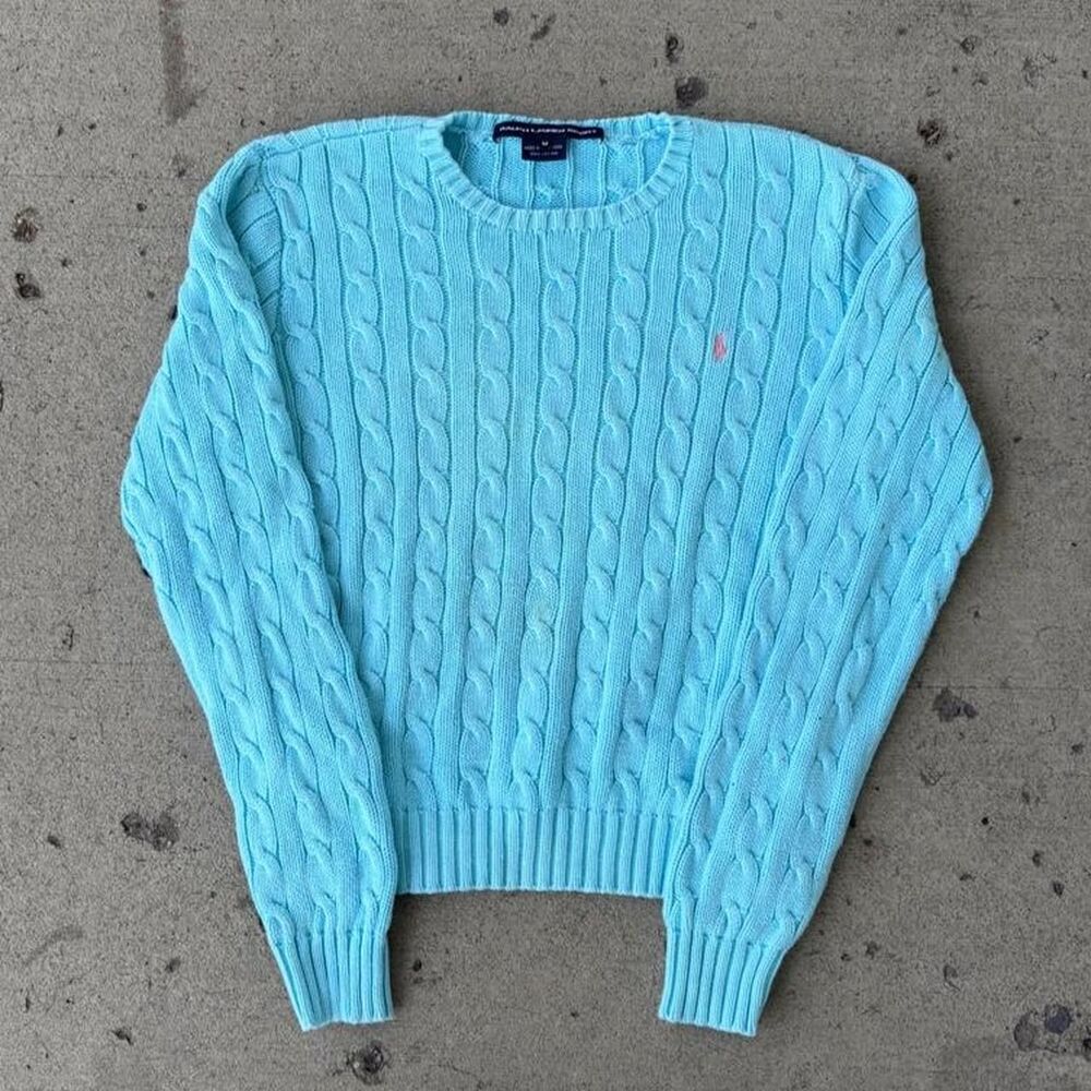 Vintage Womens Ralph Lauren Cable Knit Sweater SZ M